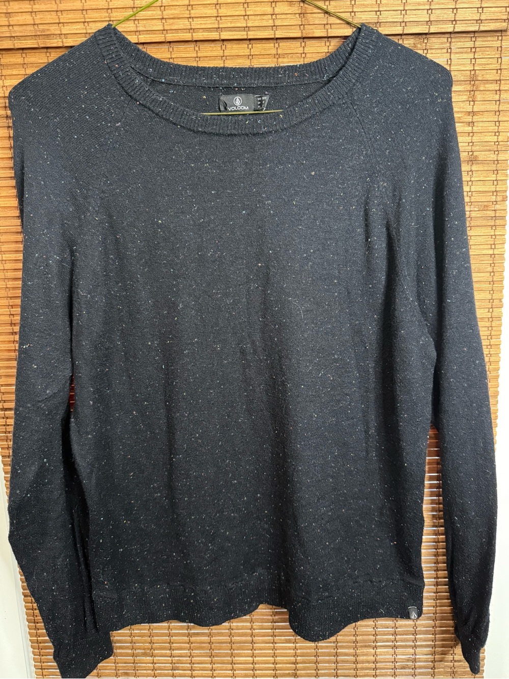 Volcom Black Fleck Knit Pullover